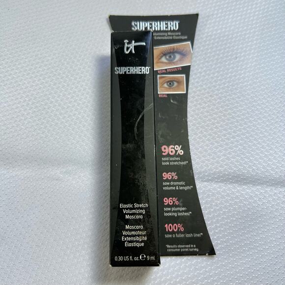 It cosmetics Other - IT Cosmetics Superhero Elastic Volume Stretch Mascara Super Black Full Size NIB